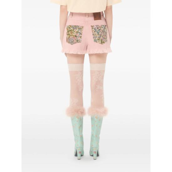 26SS 발렌티노 가라바니 데님 숏팬츠 8B3DDB8S9Y9 O45 PINK - VALENTINO GARAVANI