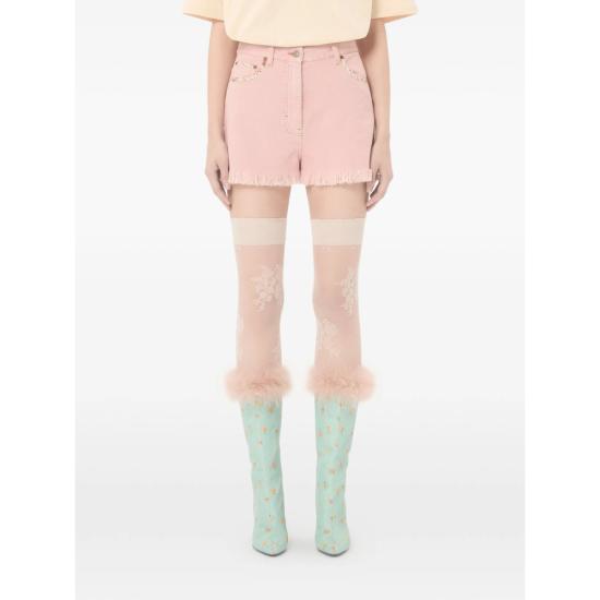 26SS 발렌티노 가라바니 데님 숏팬츠 8B3DDB8S9Y9 O45 PINK - VALENTINO GARAVANI