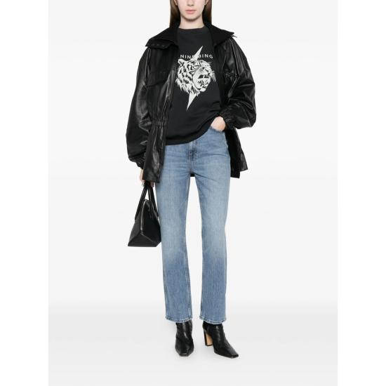 26SS 애니빙 긴팔 티셔츠 A 08 12512 VTG3 BLACK - ANINE BING