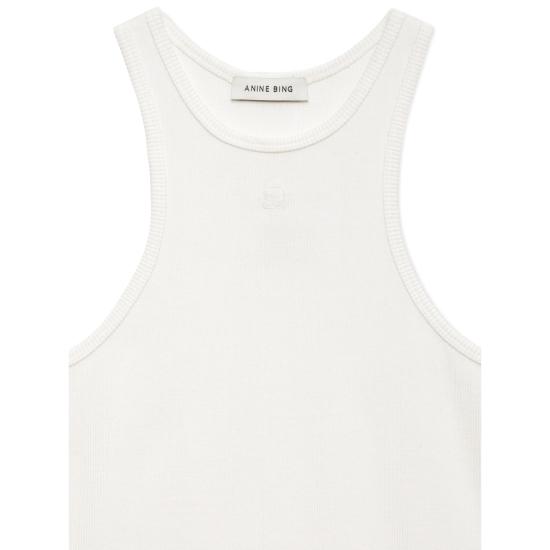 26SS 애니빙 민소매 티셔츠 A 08 12206 BLK26 WHITE - ANINE BING