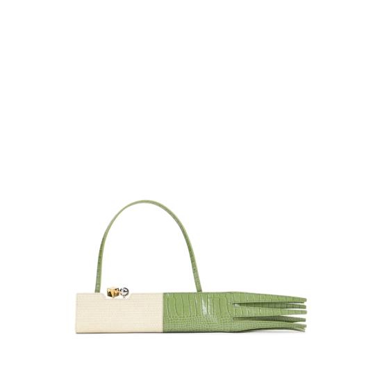 26SS 자크뮈스 클러치/파우치 BAW00457 AC24M10 5GM GREEN NEUTRALS - JACQUEMUS