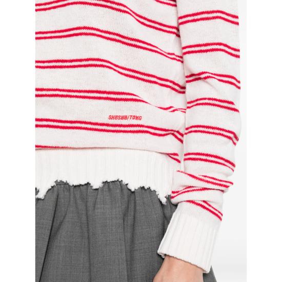 26SS 슈슈/통 폴로 티셔츠 FSDFTO32 AZS001 RS100 WHITE RED - SHUSHU/TONG