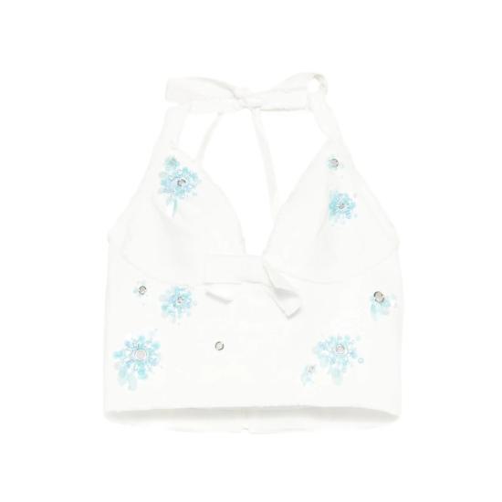 26SS 슈슈/통 민소매 티셔츠 FSDFTO06 ZEP401 WH100 WHITE