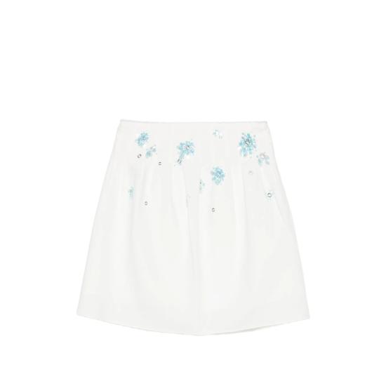 26SS 슈슈/통 미디 스커트 FSDFSK02 ZEP401 WH100 WHITE