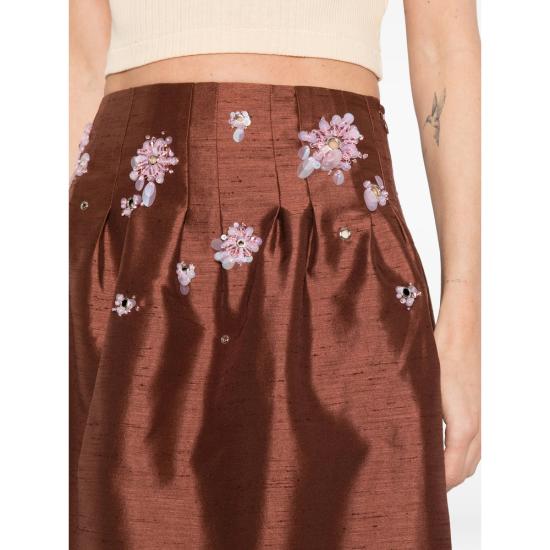 26SS 슈슈/통 미디 스커트 FSDFSK02 FLA001 BN100 BROWN - SHUSHU/TONG