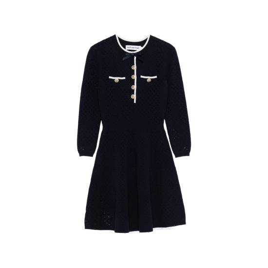 26SS 셀프 포트레이트 원피스 SS26 055S N NAVY BLUE