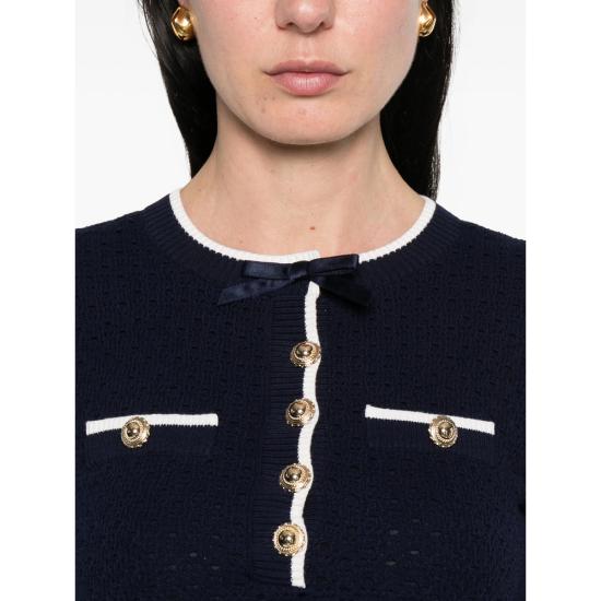 26SS 셀프 포트레이트 원피스 SS26 055S N NAVY BLUE - SELF PORTRAIT