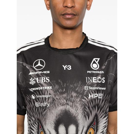 26SS Y3 X Amg 탑 KT2226 BLACK WHITE - OTHER BRANDS