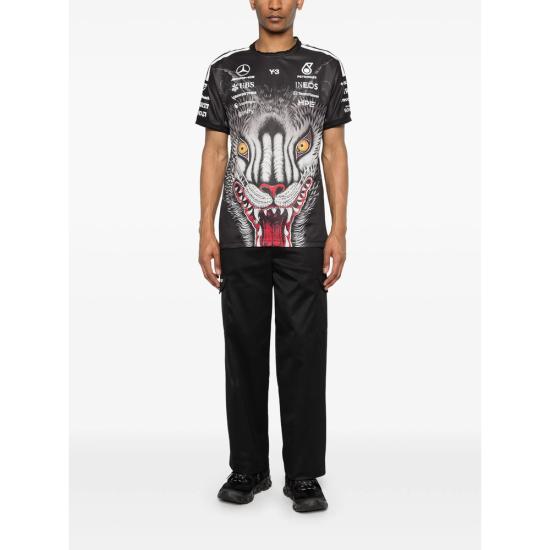 26SS Y3 X Amg 탑 KT2226 BLACK WHITE - OTHER BRANDS