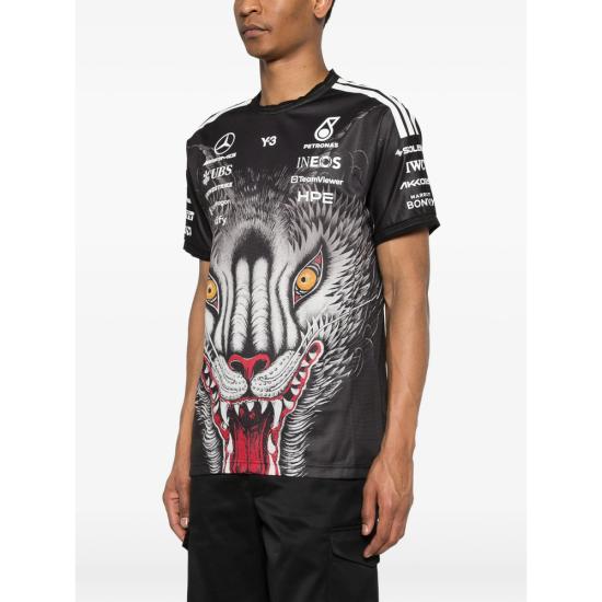 26SS Y3 X Amg 탑 KT2226 BLACK WHITE - OTHER BRANDS