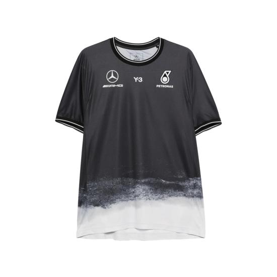 26SS Y3 X Amg 탑 KR2341 BLACK WHITE