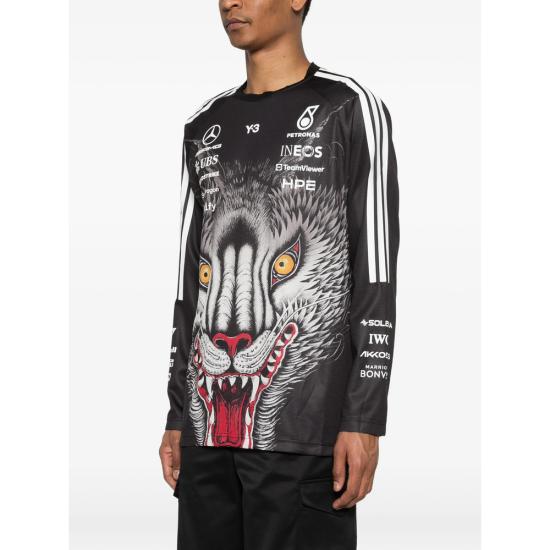 26SS Y3 X Amg 탑 KQ9852 BLACK WHITE - OTHER BRANDS