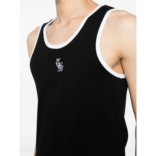 26SS 어니스트 더블유 베이커 민소매 티셔츠 TS05 F08 BLKWH BLACK WHITE - ERNEST W. BAKER