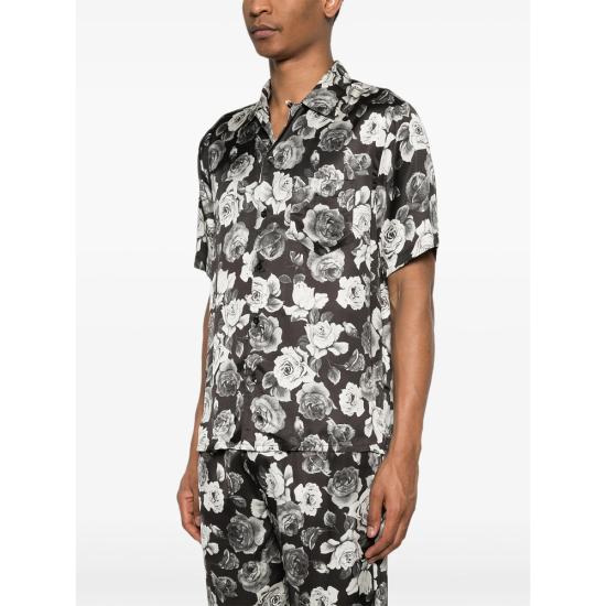 26SS 어니스트 더블유 베이커 셔츠 SH35 SR03 ROSE BLACK WHITE - ERNEST W. BAKER