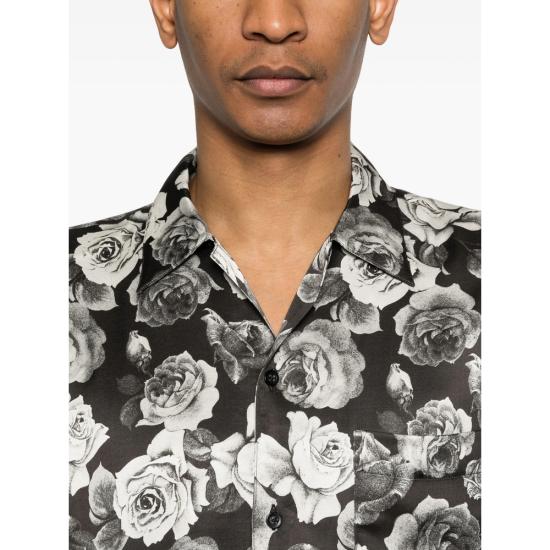 26SS 어니스트 더블유 베이커 셔츠 SH35 SR03 ROSE BLACK WHITE - ERNEST W. BAKER