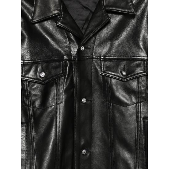 26SS 어니스트 더블유 베이커 가죽 자켓 JA92L LE66 BLACK - ERNEST W. BAKER