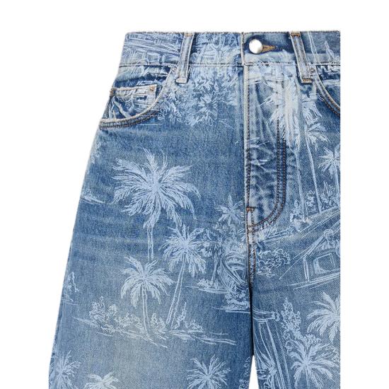 26SS 아미리 데님 숏팬츠 AMBMSO1049 HAIND BLUE WHITE - AMIRI