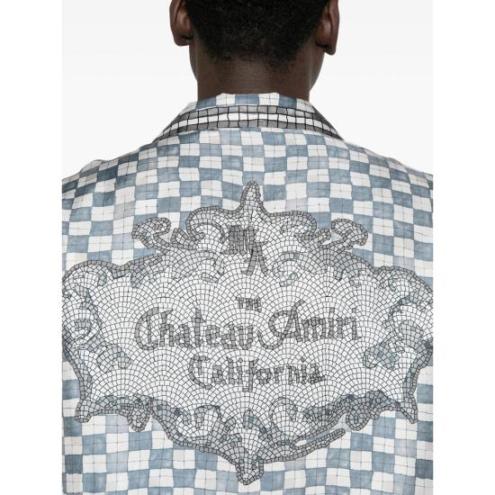 26SS 아미리 셔츠 AMTOSH1078 STEEL BLUE WHITE - AMIRI