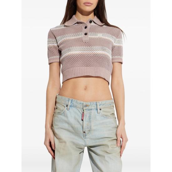 26SS 아미리 폴로 티셔츠 AWTOKN1028 DUSK PINK - AMIRI