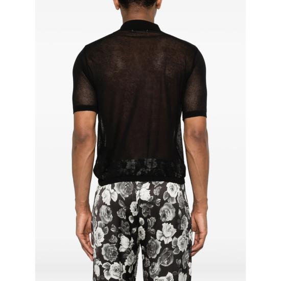 26SS 어니스트 더블유 베이커 폴로 티셔츠 KN144B EM28 BLACK - ERNEST W. BAKER