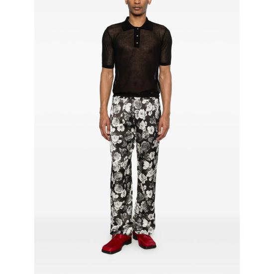 26SS 어니스트 더블유 베이커 폴로 티셔츠 KN144B EM28 BLACK - ERNEST W. BAKER