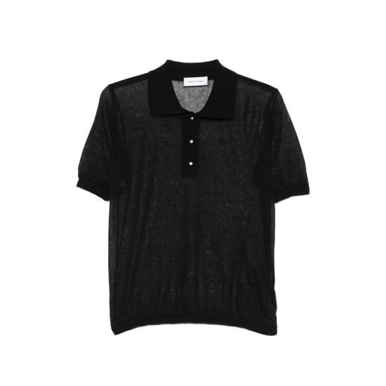 26SS 어니스트 더블유 베이커 폴로 티셔츠 KN144B EM28 BLACK