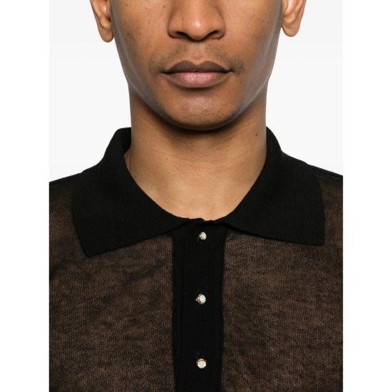 26SS 어니스트 더블유 베이커 폴로 티셔츠 KN144B EM28 BLACK - ERNEST W. BAKER