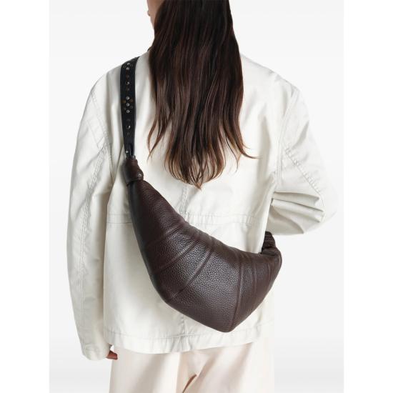26SS 르메르 미디움 웨스턴 스터드 레더 크루아상 백 BG0208 LL0137 BR490 BROWN - LEMAIRE