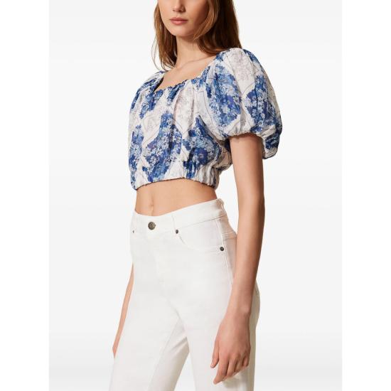 26SS 트윈셋 블라우스 261TP213D 13405 WHITE BLUE - TWINSET