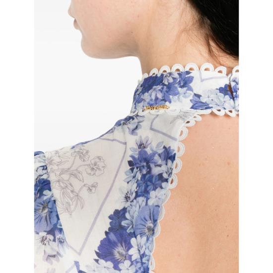 26SS 트윈셋 원피스 261TP213A 13405 BLUE WHITE - TWINSET