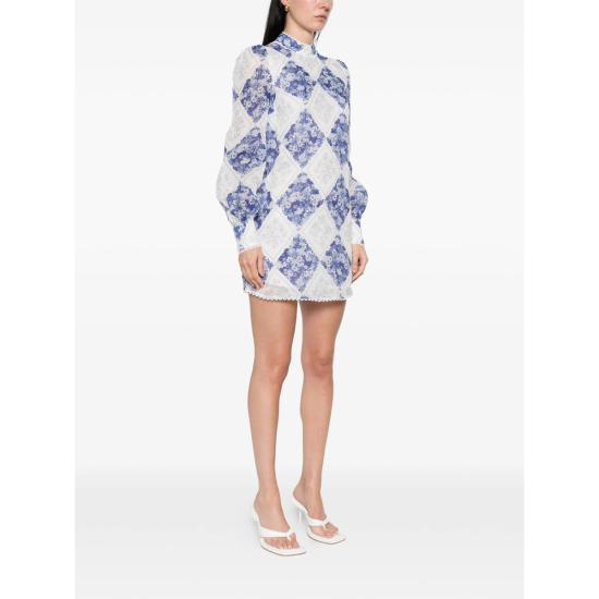 26SS 트윈셋 원피스 261TP213A 13405 BLUE WHITE - TWINSET