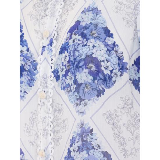 26SS 트윈셋 셔츠 261TP213C 13405 WHITE BLUE - TWINSET