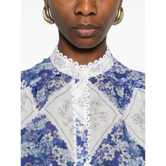 26SS 트윈셋 블라우스 261TP213E 13405 BLUE WHITE - TWINSET