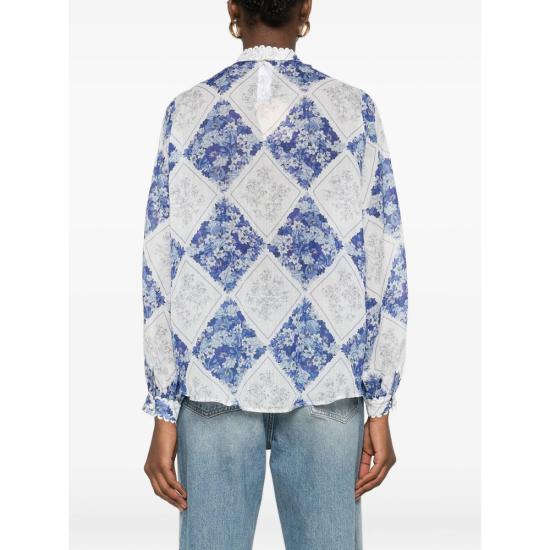 26SS 트윈셋 블라우스 261TP213E 13405 BLUE WHITE - TWINSET