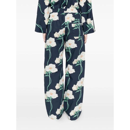 26SS 겐조 스트레이트 팬츠 FG52PA1239O2 76 BLUE WHITE - KENZO