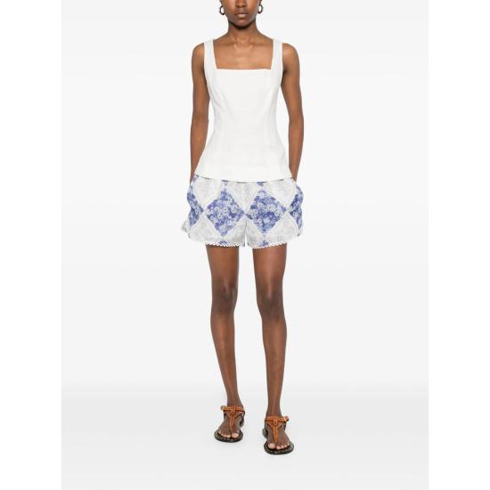 26SS 트윈셋 숏팬츠 261TP213F 13405 BLUE WHITE - TWINSET