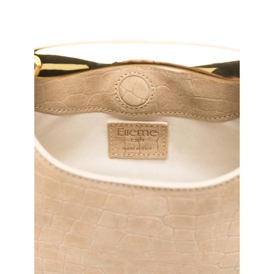 26SS 엘렘 토트백 MINI BOOMERANG CROCO SUED BEIGE NEUTRALS - ELLEME