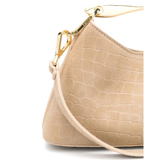 26SS 엘렘 토트백 MINI BOOMERANG CROCO SUED BEIGE NEUTRALS - ELLEME