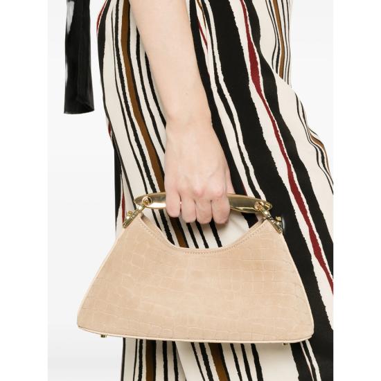 26SS 엘렘 토트백 MINI BOOMERANG CROCO SUED BEIGE NEUTRALS - ELLEME