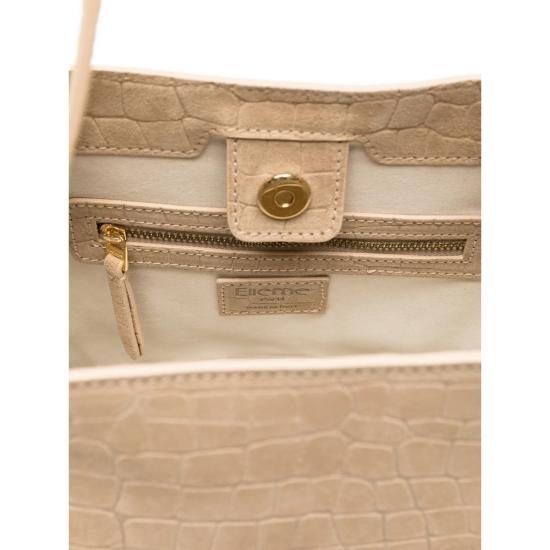 26SS 엘렘 토트백 DIMPLE TOTE CROCO SUED BEIGE NEUTRALS - ELLEME