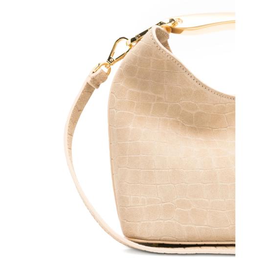 26SS 엘렘 토트백 SMALL BOOMERAN CROCO SUED BEIGE NEUTRALS - ELLEME