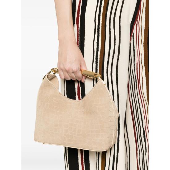 26SS 엘렘 토트백 SMALL BOOMERAN CROCO SUED BEIGE NEUTRALS - ELLEME