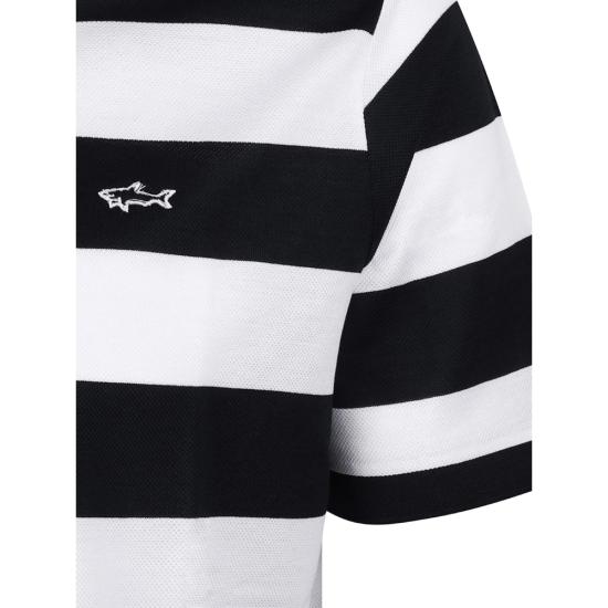 26SS 폴앤샤크 폴로 티셔츠 99311002 164 BLACK WHITE - PAUL & SHARK