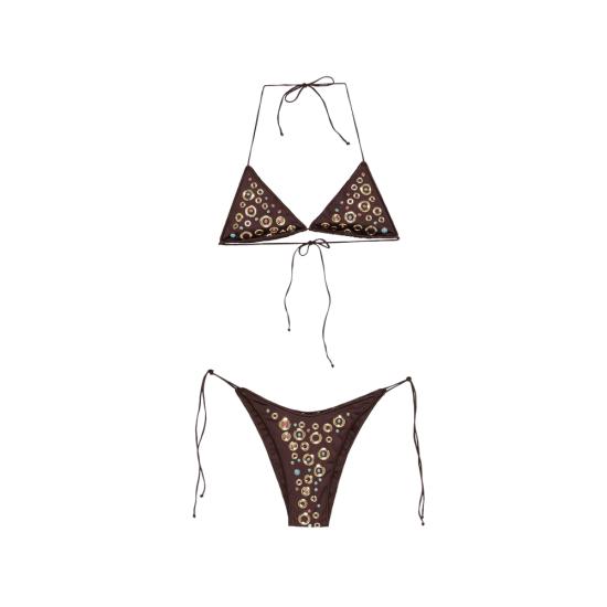 26SS 오세리 비키니 수영복 SKS261 LYCRA BROWN