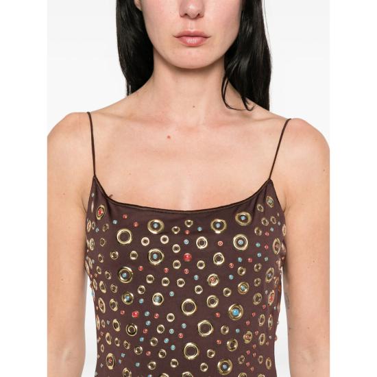 26SS 오세리 원피스 SDS261 LYCRA BROWN - OSÉREE