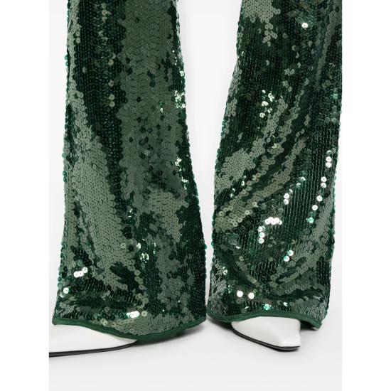 26SS 오세리 플레어 팬츠 MPS261 SEQUINS GREEN - OSÉREE