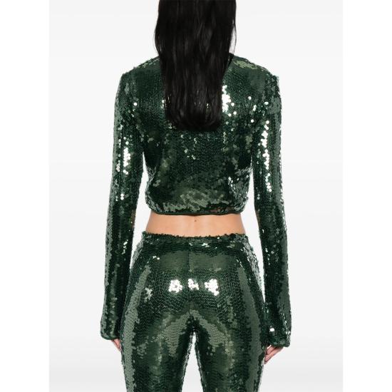 26SS 오세리 블라우스 MRS261 SEQUINS GREEN - OSÉREE