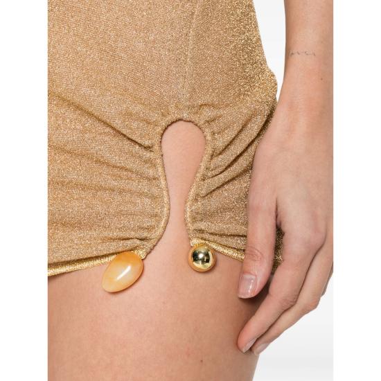 26SS 오세리 숏 원피스 HDS261 LUREX GOLD - OSÉREE