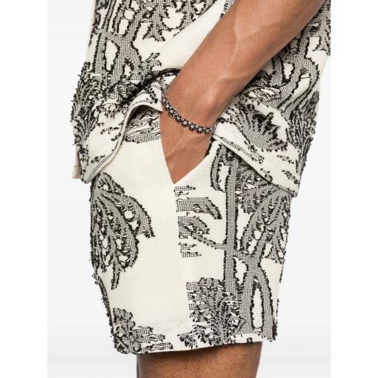 26SS 메종 라비쉬 숏팬츠 ZMHERELLEPALM OFWHI NEUTRALS BLACK - MAISON LABICHE