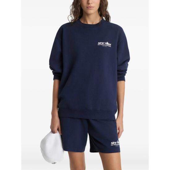 26SS 스포티앤리치 긴팔 티셔츠 ST07161428BL DKNAV BLUE - SPORTY & RICH